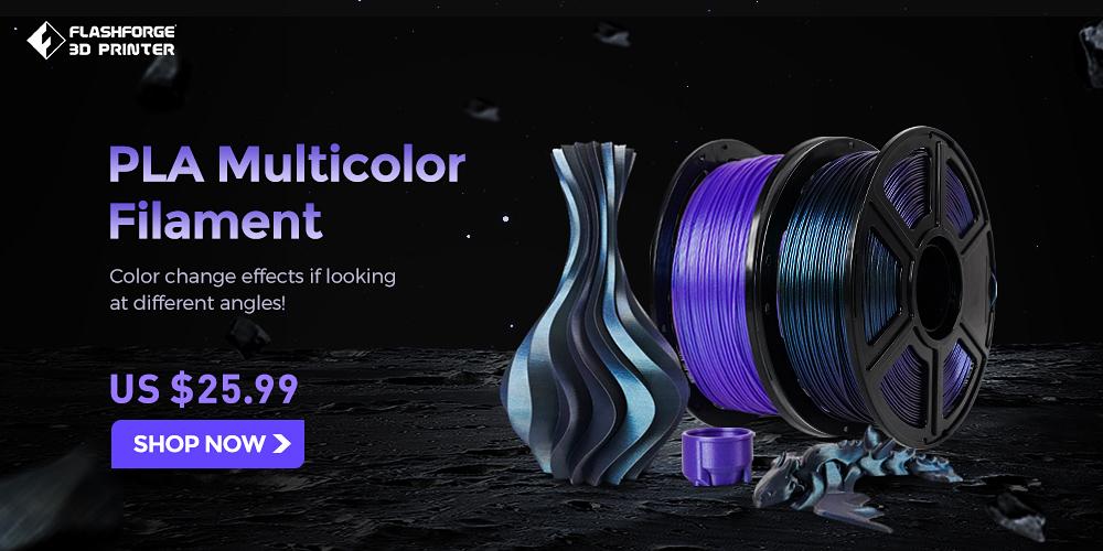 Flashforge color changing PLA filament