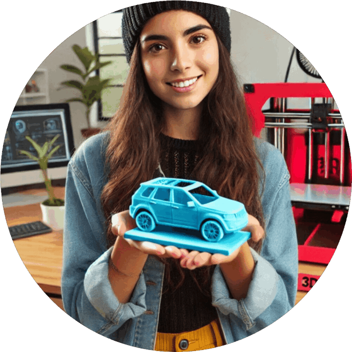 Person-holding-a-3d-printed-model - 3d printing by kevin From Tinkerers to Appliances: The New 3D Printing Revolution