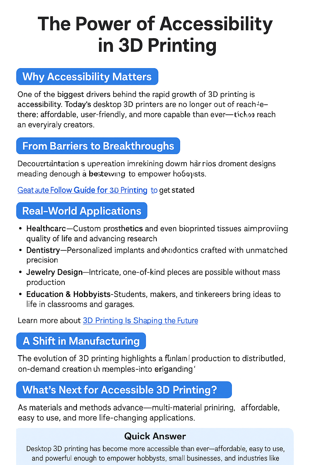 The power of accessability in 3d printing - 3d printing by kevin The power of accessibility in 3d printing