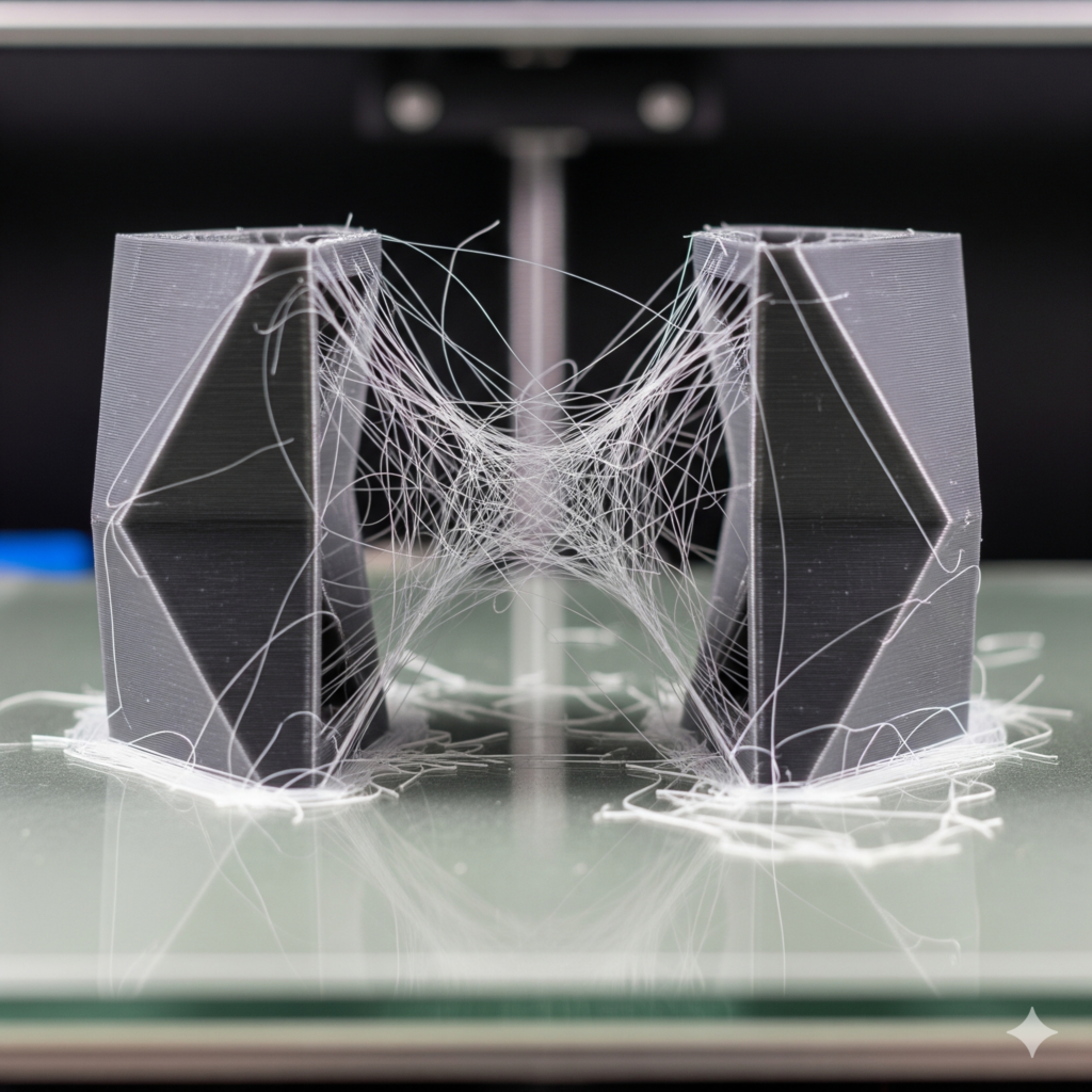 A 3D printer with Stringing Everywhere? Here's How to Clean Up Your 3D Prints Fast