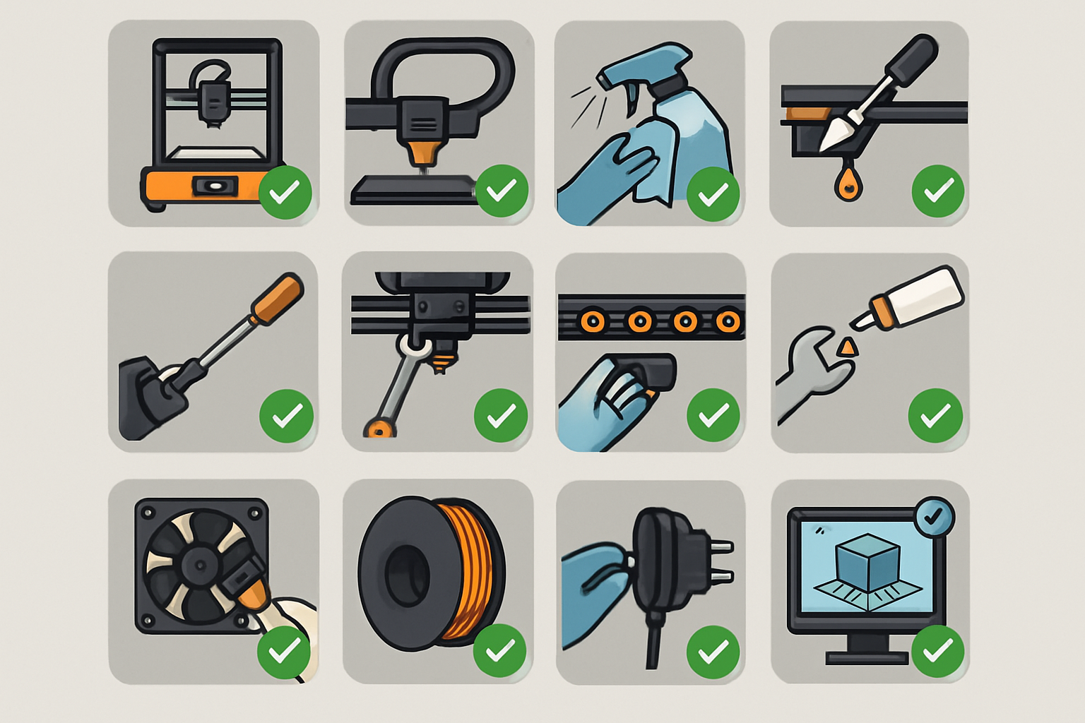 Pro-level 3d Printer Maintenance Checklist