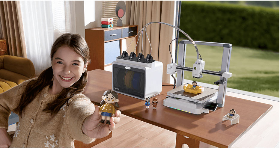 Creality sparkx i7 - 3d printing by kevin A girl 3d printing with the new 3d printer by Creality, the SparkX i7.