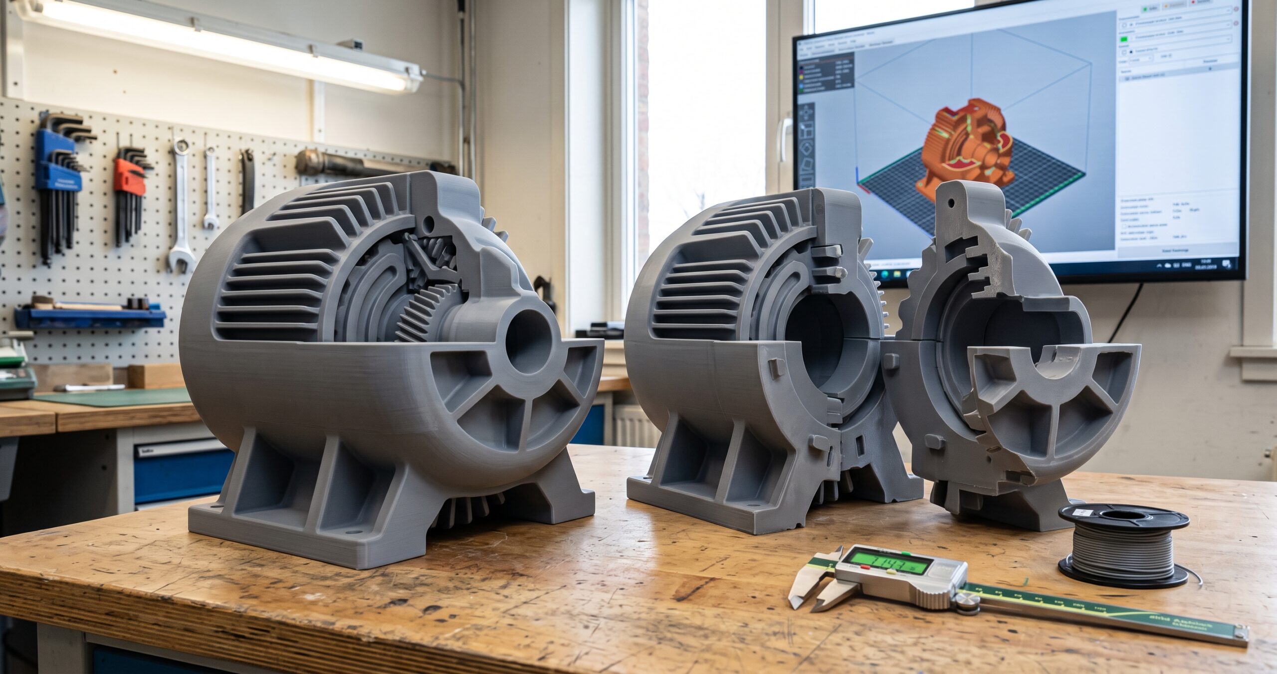 Large industrial display model prepared as a custom 3D-printing project